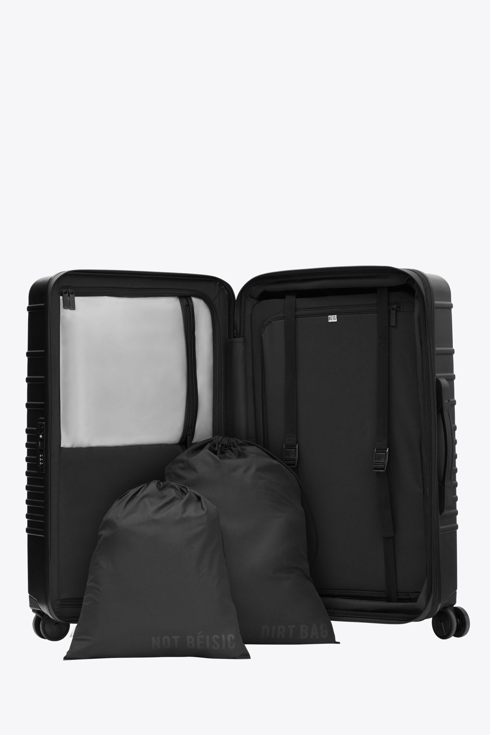 The Medium Check-In Roller in All Black - Image 4