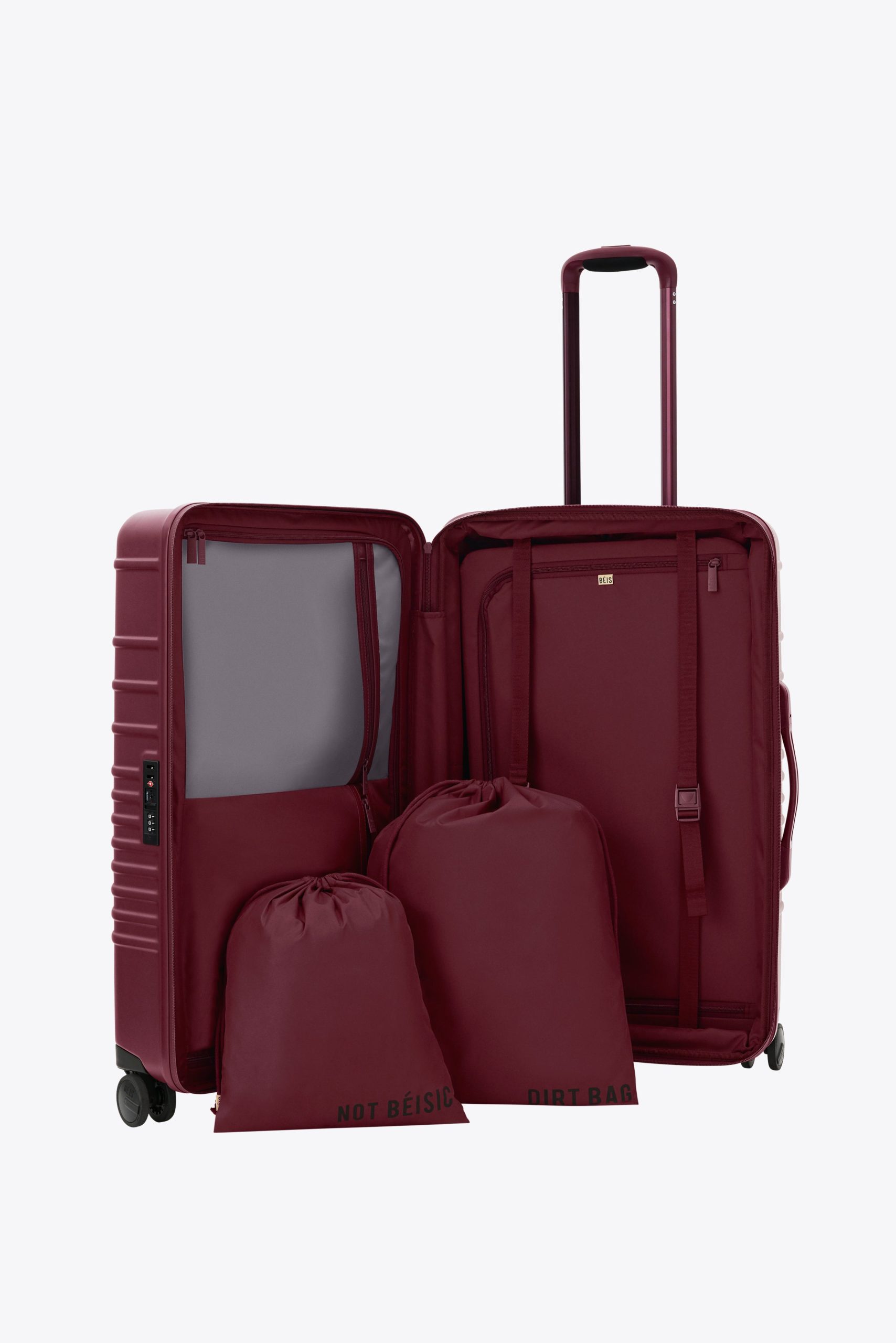 The Medium Check-In Roller in Burgundy - Image 4