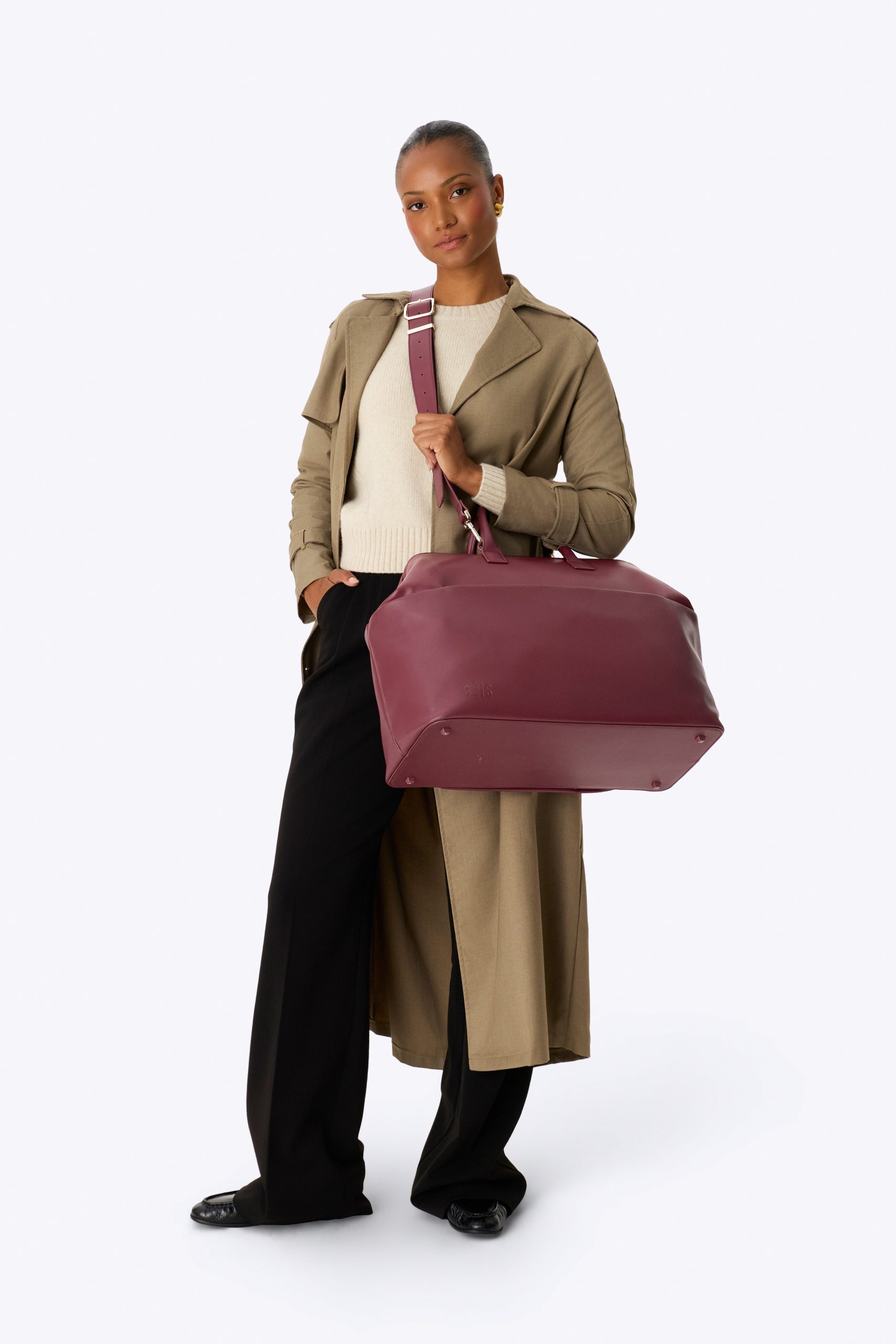 The Essential Weekender in Burgundy - Image 5
