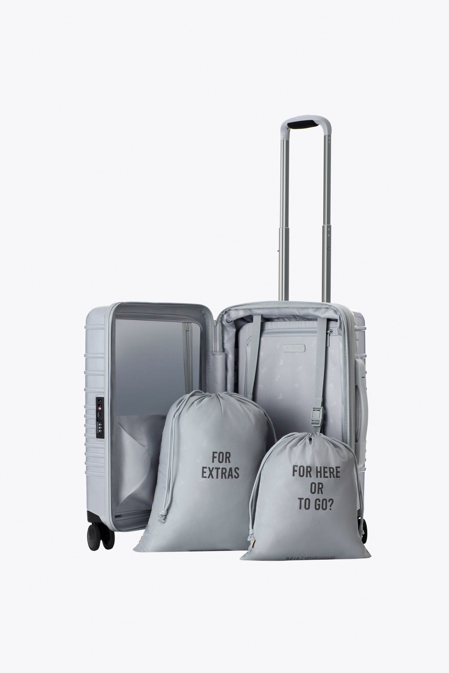 B??IS x Chipotle The Carry-On Roller in Glossy Foil - Image 5
