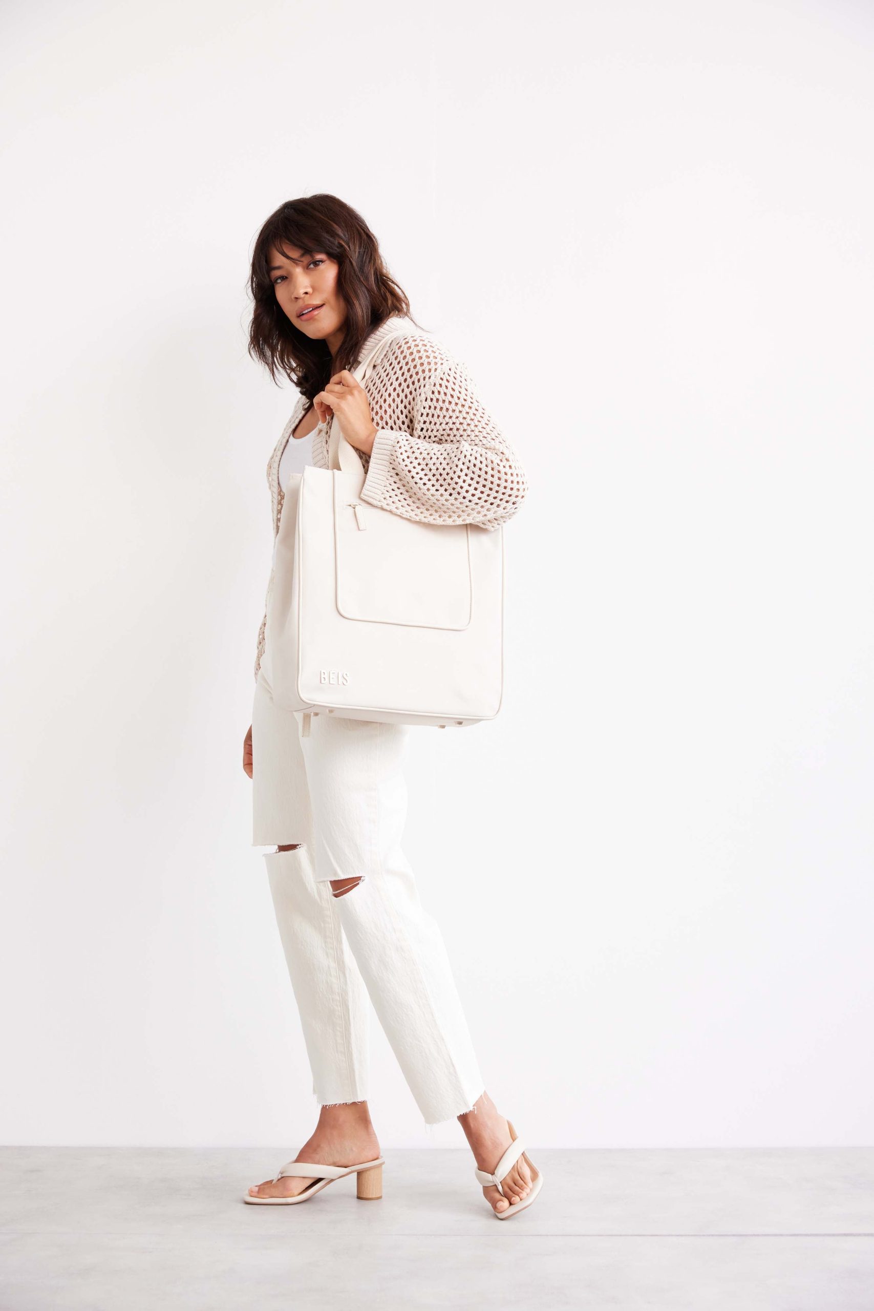 Resale The North To South Tote in Beige - Image 5